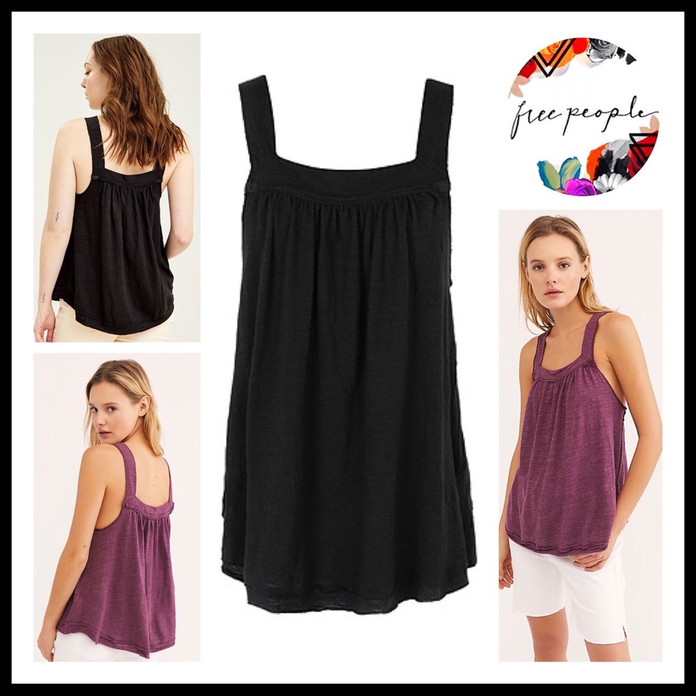 FREE PEOPLE BOHO FLOWY TANK TOP TUNIC TEE A2C - Picture 4 of 16